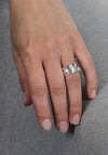 POM Feather Spinning Ring, Silver Size 57
