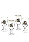 Portmeirion The Holly and The Ivy Set of 4 Goblet Glasses