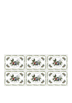 Portmeirion The Holly and The Ivy Set of 6 Placemats & Coasters