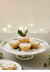 Portmeirion The Holly and The Ivy Pierced Footed Cake Plate, Cream Multi