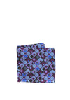 Posh and Dandy Geometric Tie & Pocket Square, Purple Multi