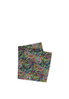 Posh and Dandy Bright Paisley Flower Tie & Pocket Square, Multi