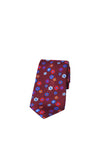 Posh and Dandy Flower Tie & Pocket Square, Burgundy