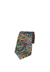 Posh and Dandy Bright Paisley Flower Tie & Pocket Square, Multi