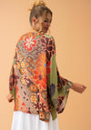 Powder 70s Kaleidoscope Floral Kimono Jacket, Sage
