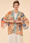 Powder 70’s Kaleidoscope One Size Kimono Jacket, Coconut