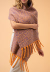 Powder Athena Cosy Scarf, Tangerine & Lavender
