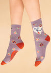 Powder Besties Ankle Socks, Lilac