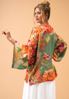 Powder Birds and Blooms Kimono Jacket, Sage