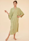 Powder Cotton Retreat Gown, Olive