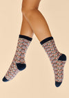 Powder Fair Isle Cosy Socks, Cream