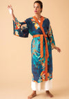 Powder Hare and Moon Kimono Gown, Midnight
