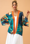Powder Hare and Moon Kimono Jacket, Midnight