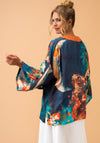 Powder Hare and Moon Kimono Jacket, Midnight