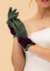 Powder Henrietta Gloves, Fern & Damson