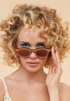 Powder Limited Edition Nyra Sunglasses, Terracotta