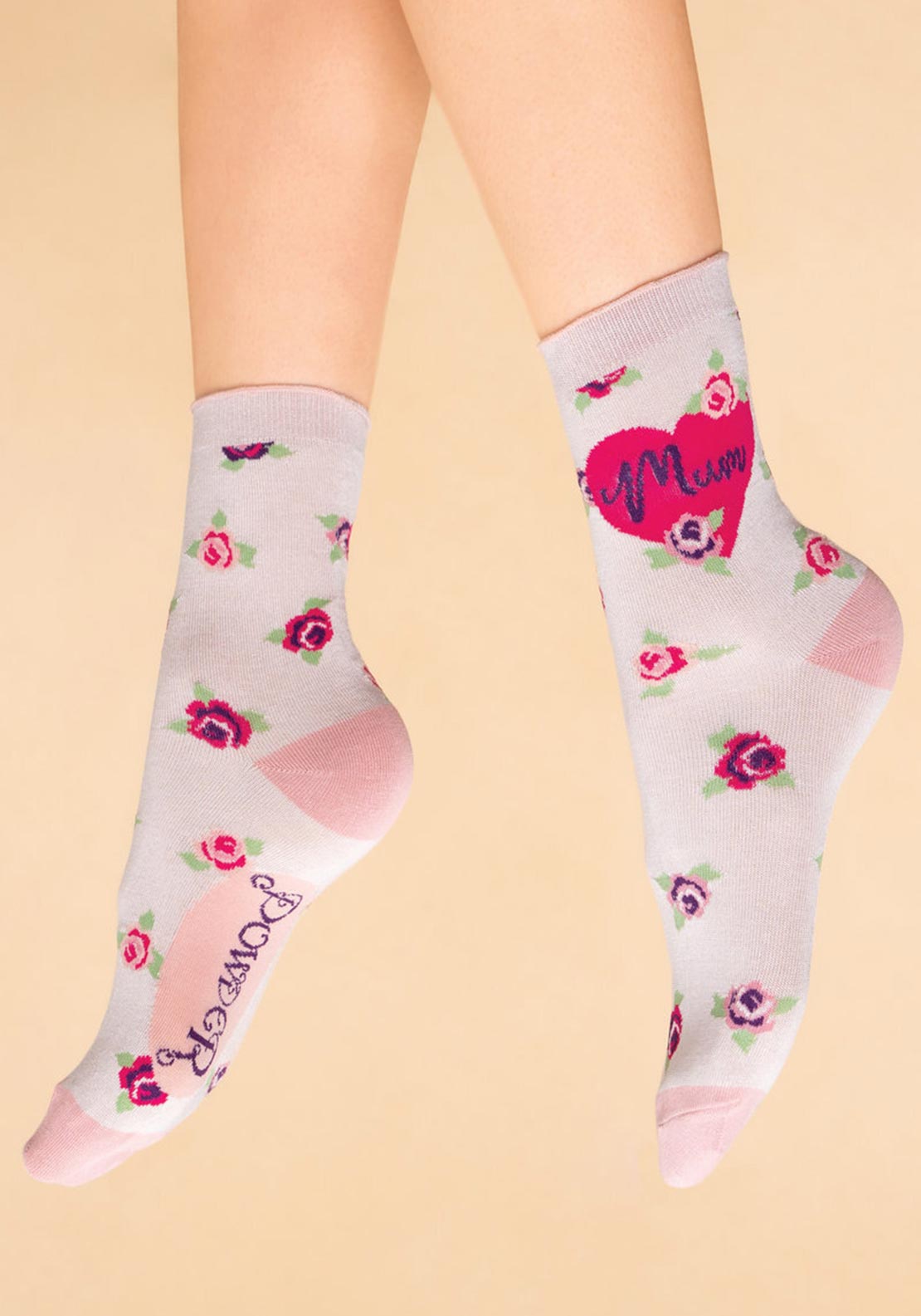 Powder Love My Mum Ankle Socks, Coconut