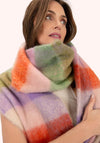 Powder Molly Check Cosy Scarf, Lavender Multi