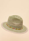 Powder Natalie Shimmer Band Hat, Fern