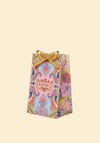 Powder Opulent Floral Knee-High Socks, Fuchsia