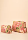 Powder Tropical Quilted Large Wash Bag, Candy