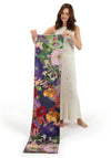 AUTUMN POSY IN MIDNIGHT LUX PRINT  SCARF