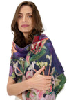 AUTUMN POSY IN MIDNIGHT LUX PRINT  SCARF