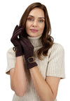 DANA FAUX SUEDE GLOVES CHOCOLATE