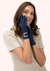 DANA FAUX SUEDE GLOVES NAVY