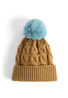 ELISE BOBBLE HAT CHOCO