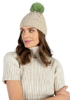 ELISE BOBBLE HAT CREAM SAGE