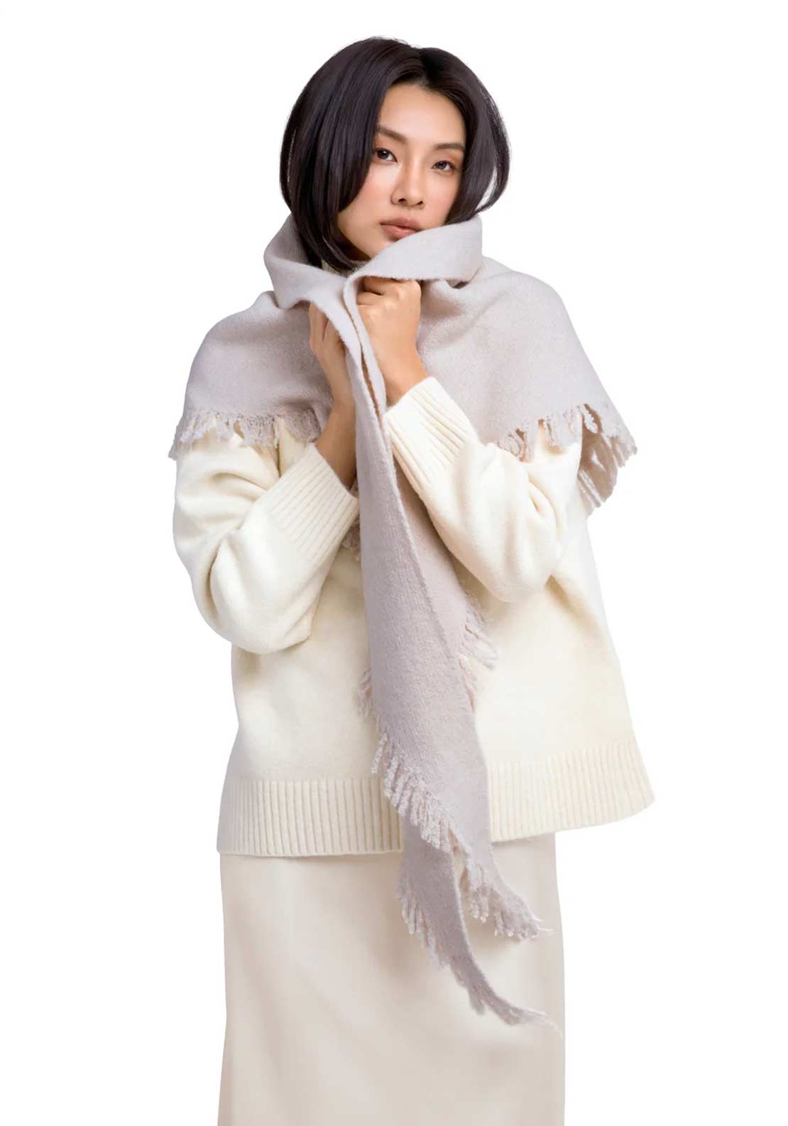 Powder Emily Scarf, Cream