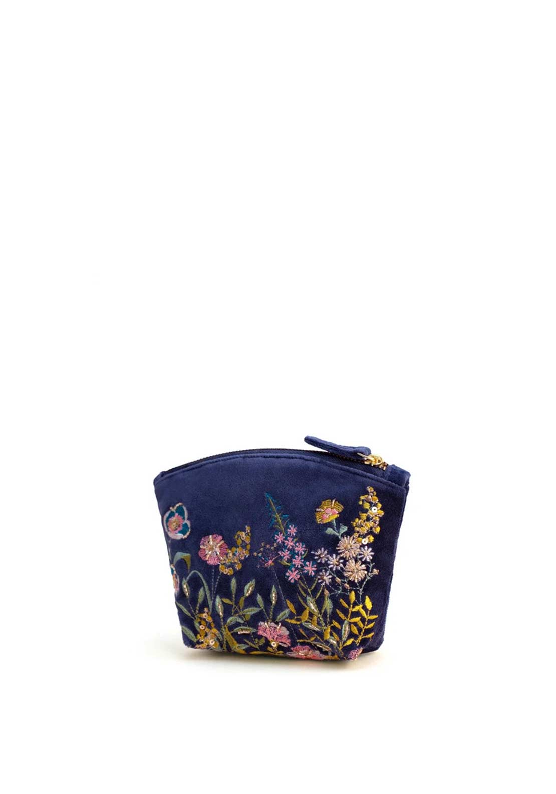 Powder Floral Hedgerow Mini Pouch, Navy