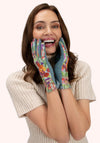 KYLIE FAUX SUEDE GLOVES  ICE