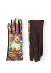 KYLIE FAUX SUEDE GLOVES  CHOCOLATE