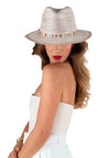 Powder Natalie Stripe Band Hat, Beige
