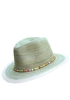 Powder Natalie Stripe Band Hat, Green