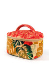 Powder Quilted Velvet Vanity Case, Beige