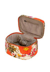 Powder Quilted Velvet Vanity Case, Cream