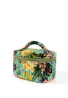 Powder Quilted Velvet Vanity Case, Green