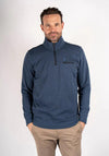 Pre End Jimmy Half Zip Sweatshirt, Dark Denim