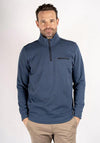 Pre End Jimmy Quarter Zip Sweatshirt, Dark Denim