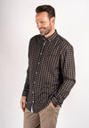 Pre End Rome Check Shirt, Coffee Brown