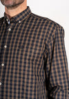 Pre End Rome Check Shirt, Coffee Brown