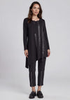 My Soul Tape Detail Asymmetric Top, Black