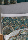 D&D Design Palais Damask Printed Duvet Cover Set, Teal