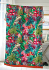 Deyongs Pamplemousses Printed Velour Beach Towel, Red Multi