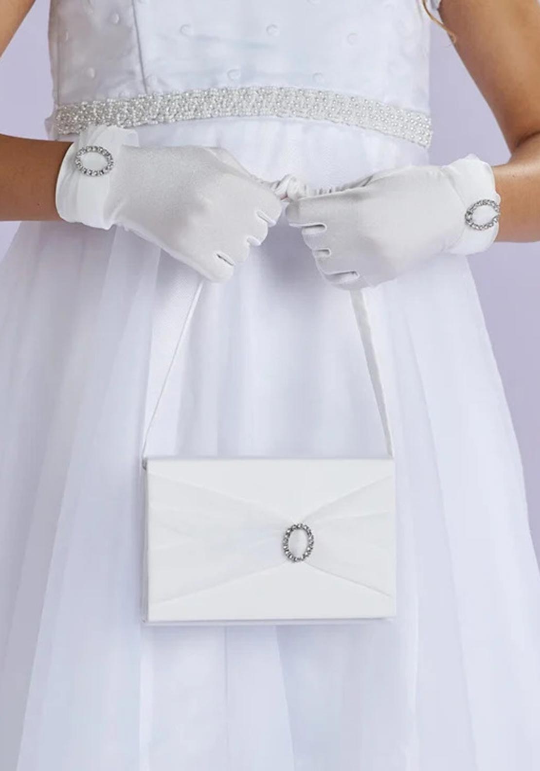 Peridot Kara Hard Communion Bag, White