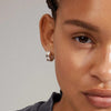 Pilgrim Reflect Hoop Earrings, Silver