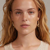 Pilgrim Ana Pearl & Crystal Hoop Earrings, Gold